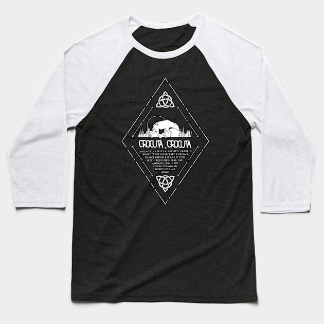 The Hyena Prayer Baseball T-Shirt by BLXCKMXGIC